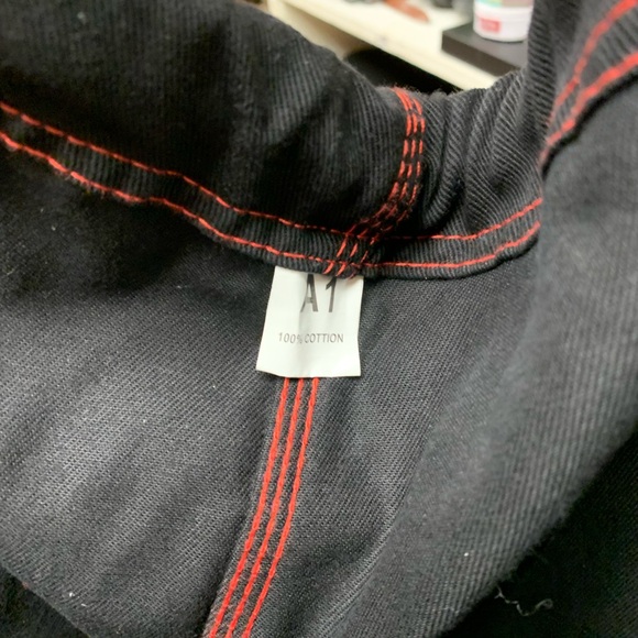 Sanabul A1 Brazilian Jiu-Jitsu Gi-Black with Red Logos - Picture 9 of 9